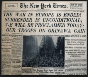 Germany surrenders - today 1945